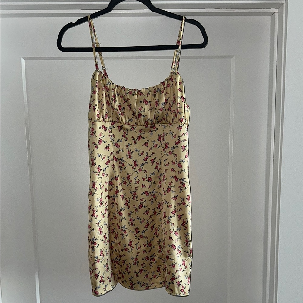 Floral Yellow Slip Dress💐